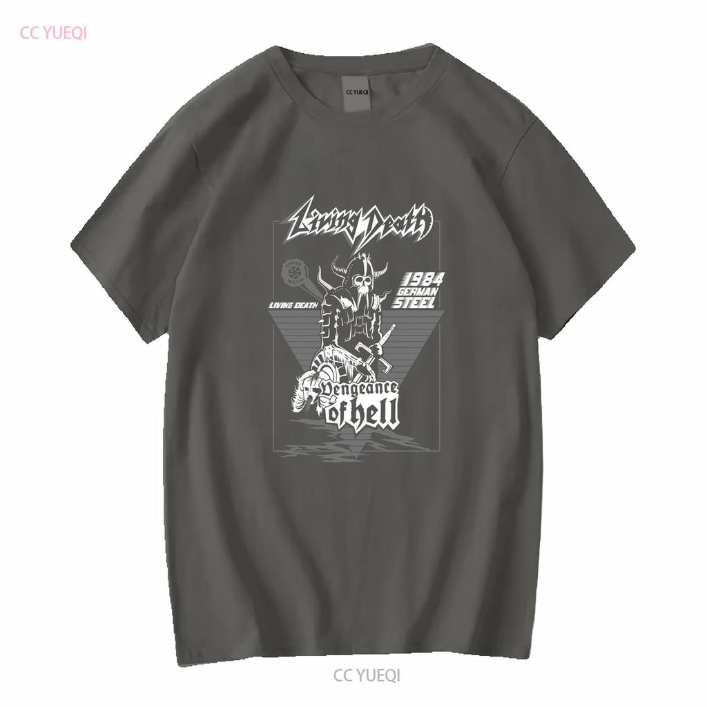 NWT Living Death S/W Underground Musik T-Shirt Lang- oder Kurzarm Vintage Gewaschenes Oberteil Für Den Alltag Designer Kleidung