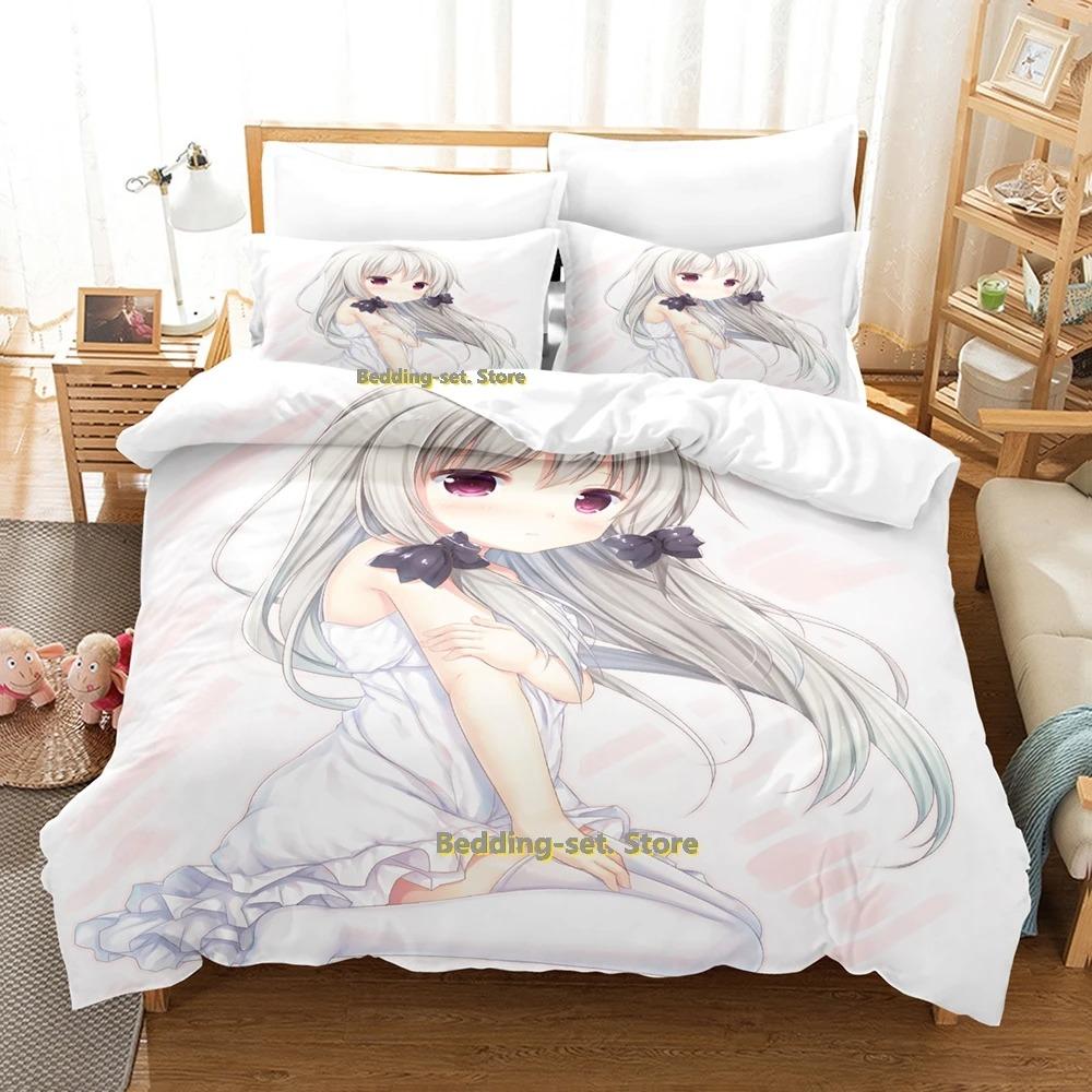 Tonari No Kyuuketsuki-san Zestaw Pościeli Pojedynczy Bliźniak Pełny Queen King Size Zestaw na Łóżko Dorosły Dziecko Sypialnia Zestawy Poszewek na Kołdrę Anime Łóżko
