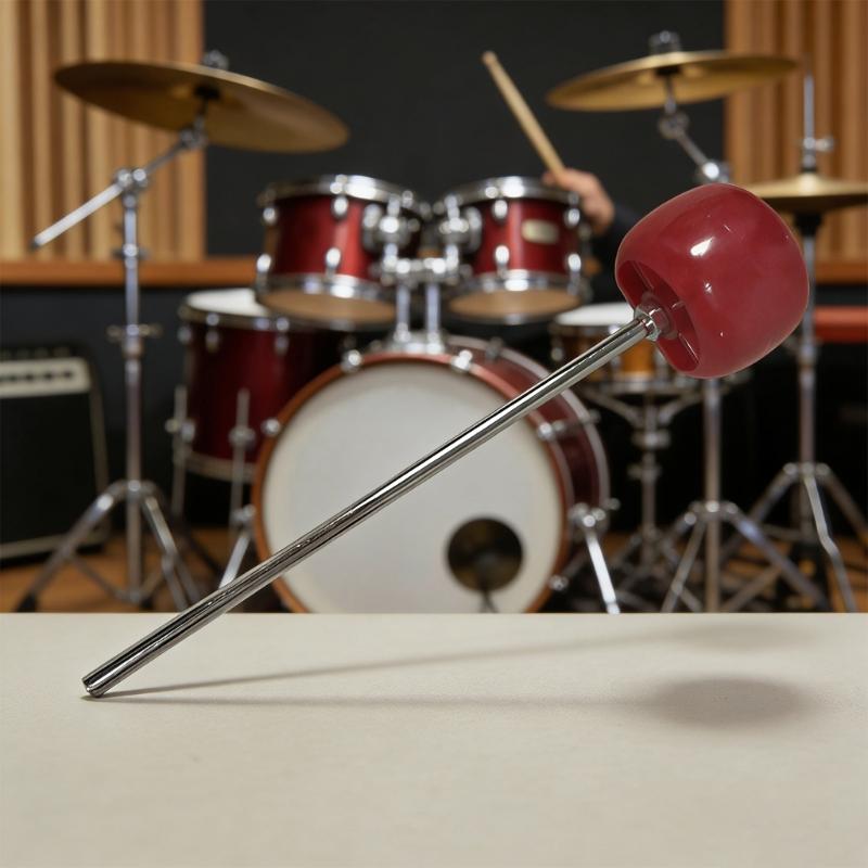 ABS Kick Drum Pedal Beater with Superior Shock Absorption and Nonslip Base Replacement Pedal Plastic Texture for Drum