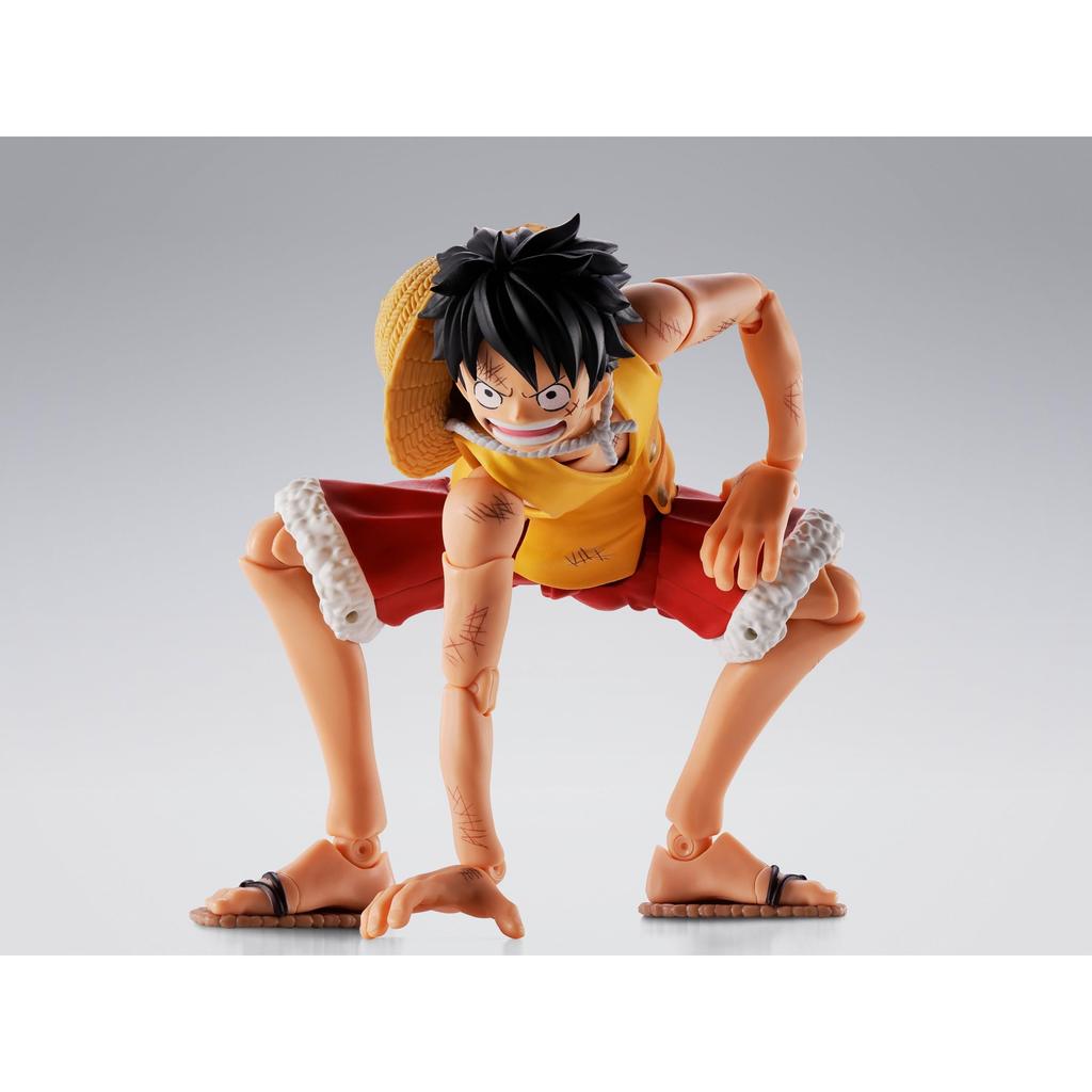TAMASHII NATIONS S.H.Figuarts ONE PIECE Monkey D. Luffy - Marineford Summit Battle - Approximately 145mm PVC & ABS Painted Movable Figure