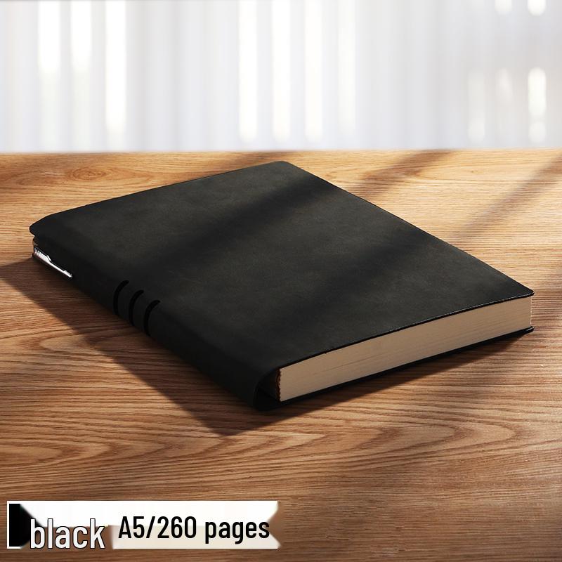 A5 Premium Soft Cover Business Meeting Notebook - Sheepskin, Thickened, 20 Sheets