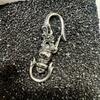 1PC Stainless Steel Punk Carabiner Keychain Womens Mens DIY Lobster Clasp Making Clips Key Hook