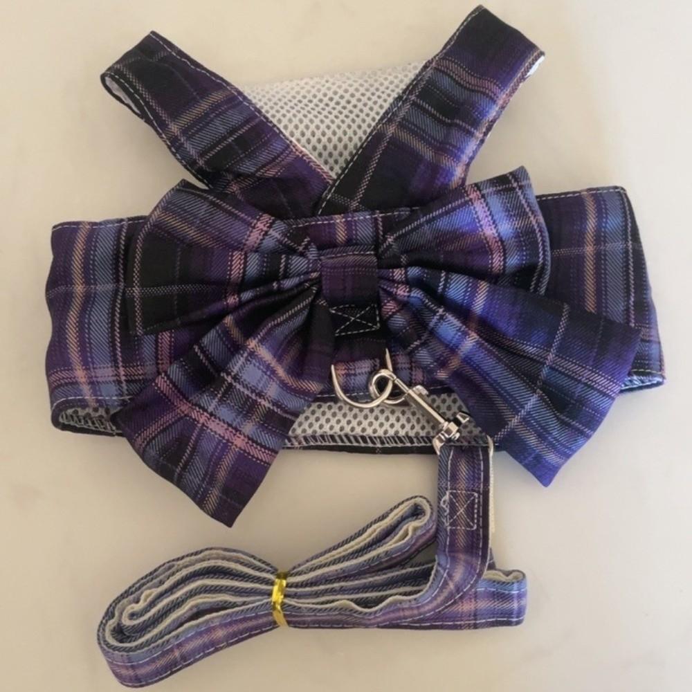 Vest Style Bow Cat Harness Nylon Pet Traction Rope Pet Supplies Dog Leash Travel