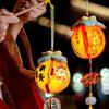 Cartoon Lucky Persimmon Lantern with Tassel Spring Festival Lantern  Living Room Decor
