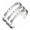 Stainless Steel Bracelets Set Big Sister Middle Sister Little Sister Bracelet