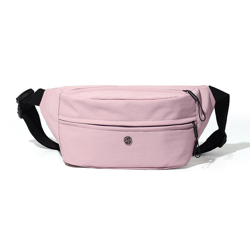 Cycling Chest Bag Solid Color Waist Bag Outdoor Large Capacity Crossbody Bag
