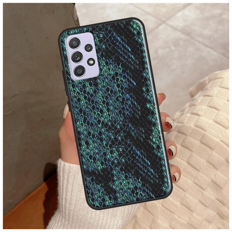 

Snake Skin Case For Samsung Galaxy A14 A34 A54 A12 A22 A32 A42 A52 A13 A23 A33 A53 A50 A51 A71 Cover Samsung A31