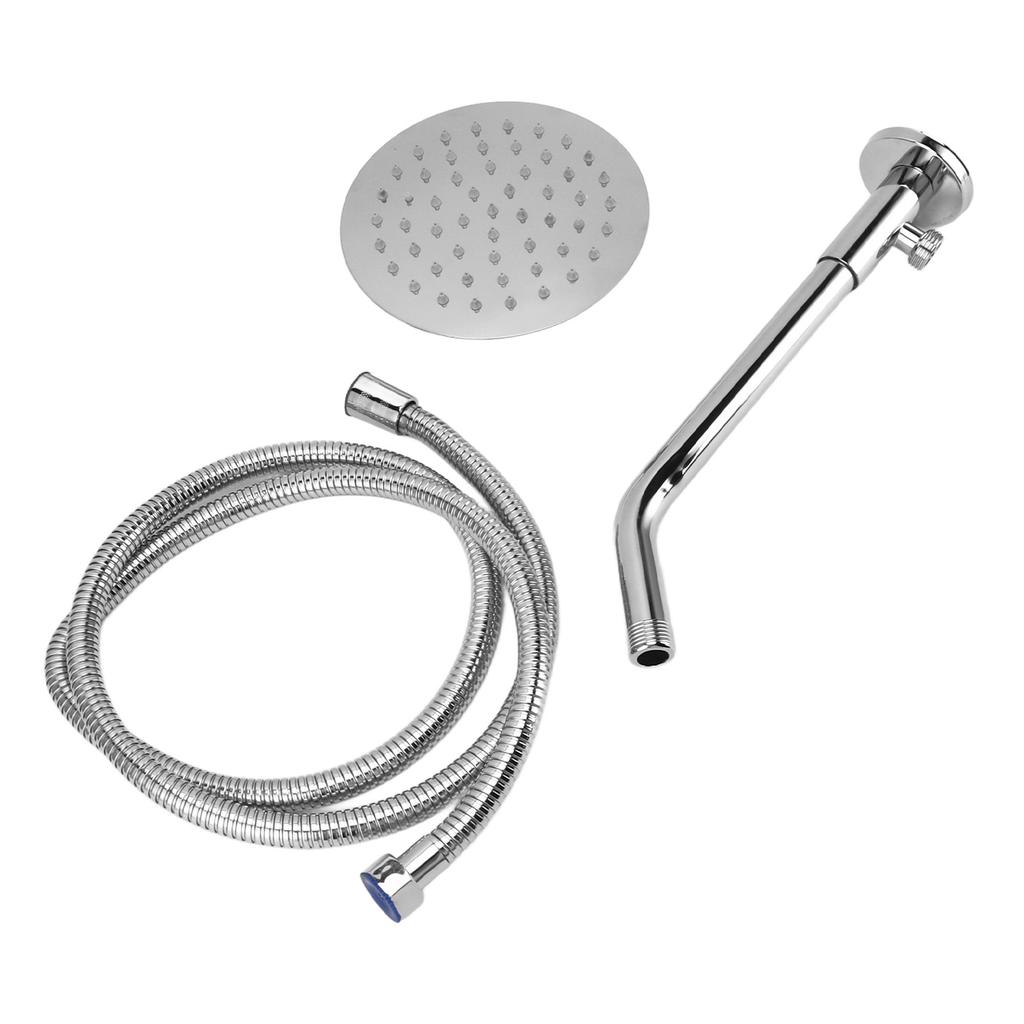 Bathroom Shower System Shower Faucet Set Stainless Steel 360 Degree Adjustable High Pressure Wall Mounted Shower Head