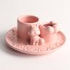Ceramic Incense Burner Cat Tray Candle HolderPalo Santo Smudge Bowl Aromatherapy Decor Incense Burner for Meditation Room Decor