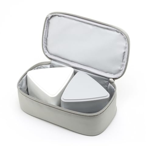 Miyoshi Seisakujyo GEL-COOL Compatible Insulated Single-Tier Lunch Box Case, Gray, W20.5 X D11.5 X H6.5cm (Compatible with Dome M, Square L, and Trian