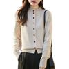 2026 Colorful Women's Slimming Knit Button Cardigan, Plus Size Autumn/Winter Sweater Coat