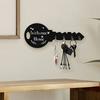 Storage Creative Wooden Organizer Key Frame Wall Mounted Modern Wall Storage Hook Boxwood Retro Hanging Storage Rack Clothing