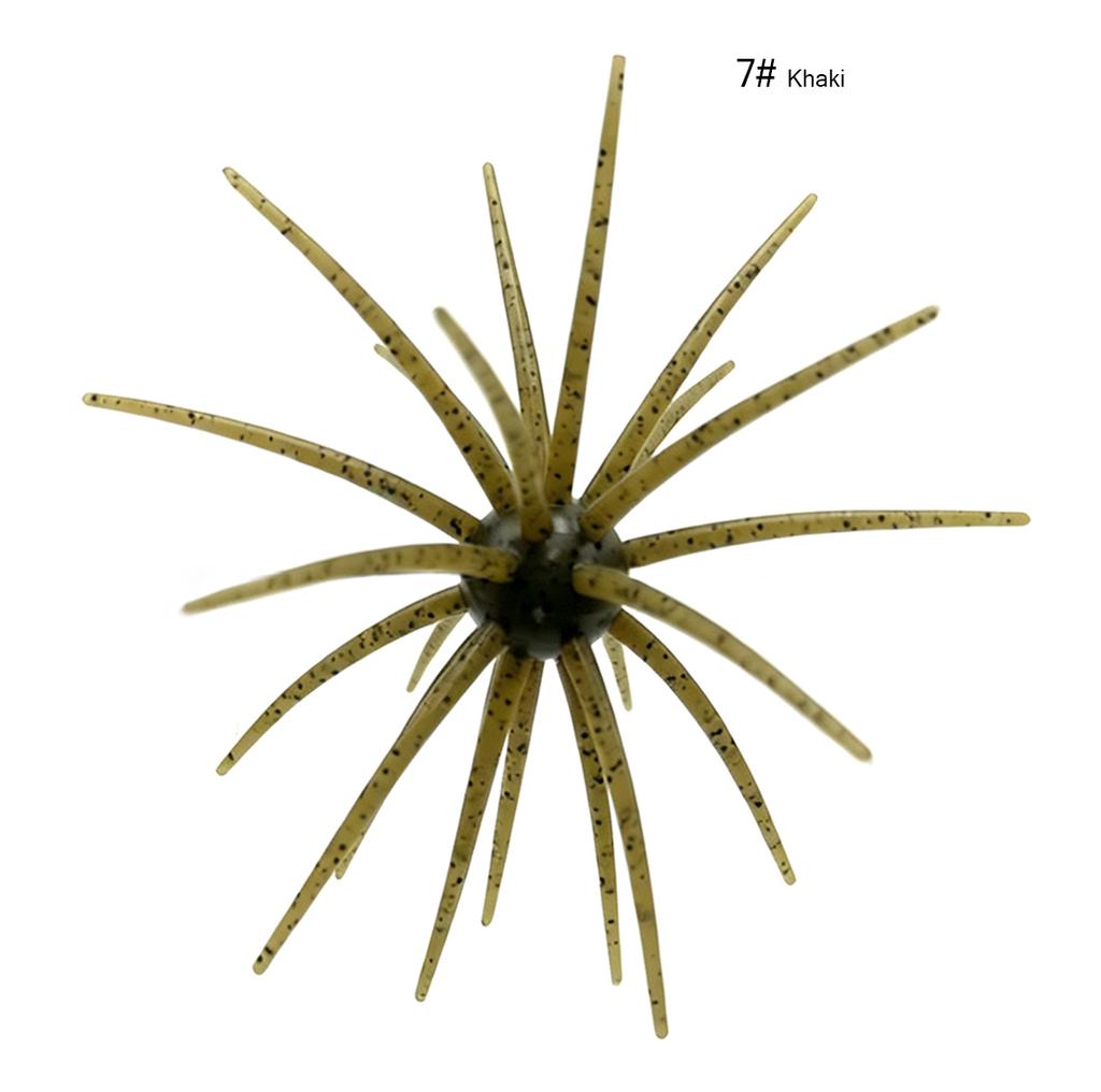 BUBBA Fishing Floating Sea Urchin19mm Bionic Soft Lure Artificial Soft Bait for Saltwater Fish River & Lake Use 90mm/110mm