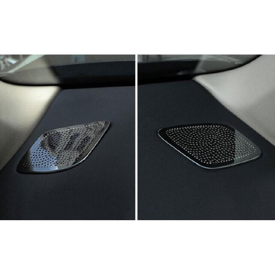 For BMW 7 Series Black Titanium Dashboard Side Outlet Vent 2016- Cover Trim