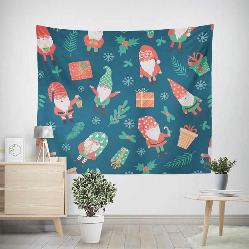 Christmas New Year Christmas Tree Pattern Living Room Bedroom Decorative Tapestry