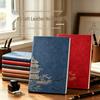 Carnet d'affaires personnalisé A5, Style national chinois, Cuir de mouton rétro, Idéal pour les réunions et les notes de bureau