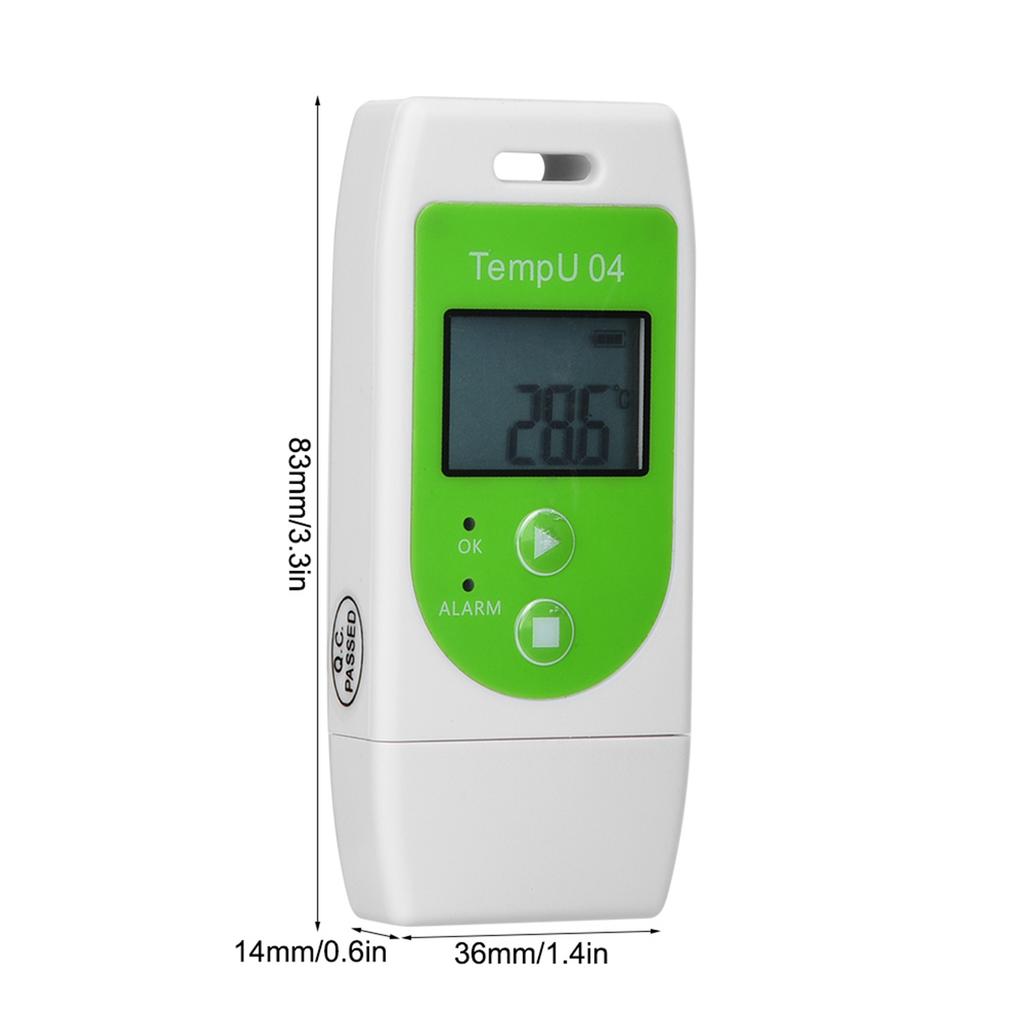 TempU04 PDF USB Temperature Data Logger Reusable Temperature Recorder