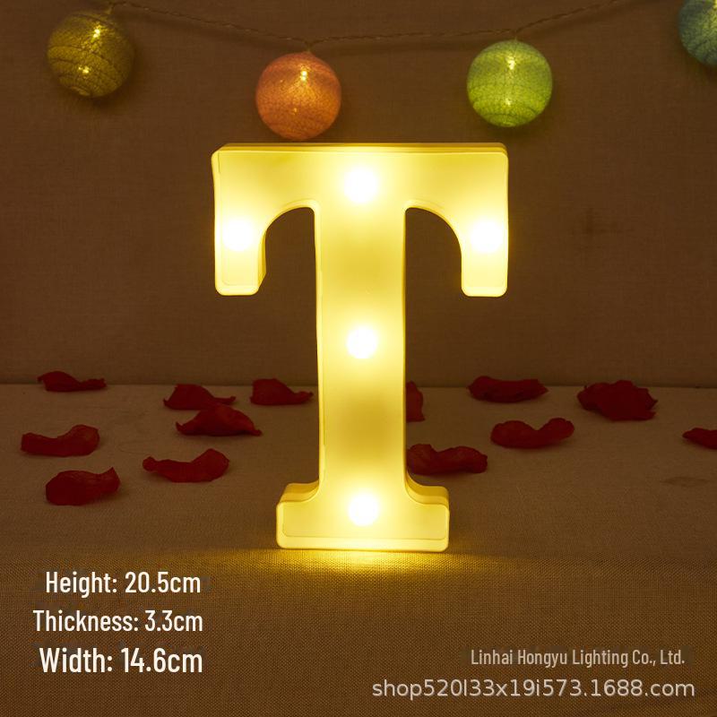 26 English Letter Night Lamp for Wedding Proposal or Decor