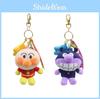 Soft And Cute Anpanman Bacteria Plush Keychain With Star Charm Kids For