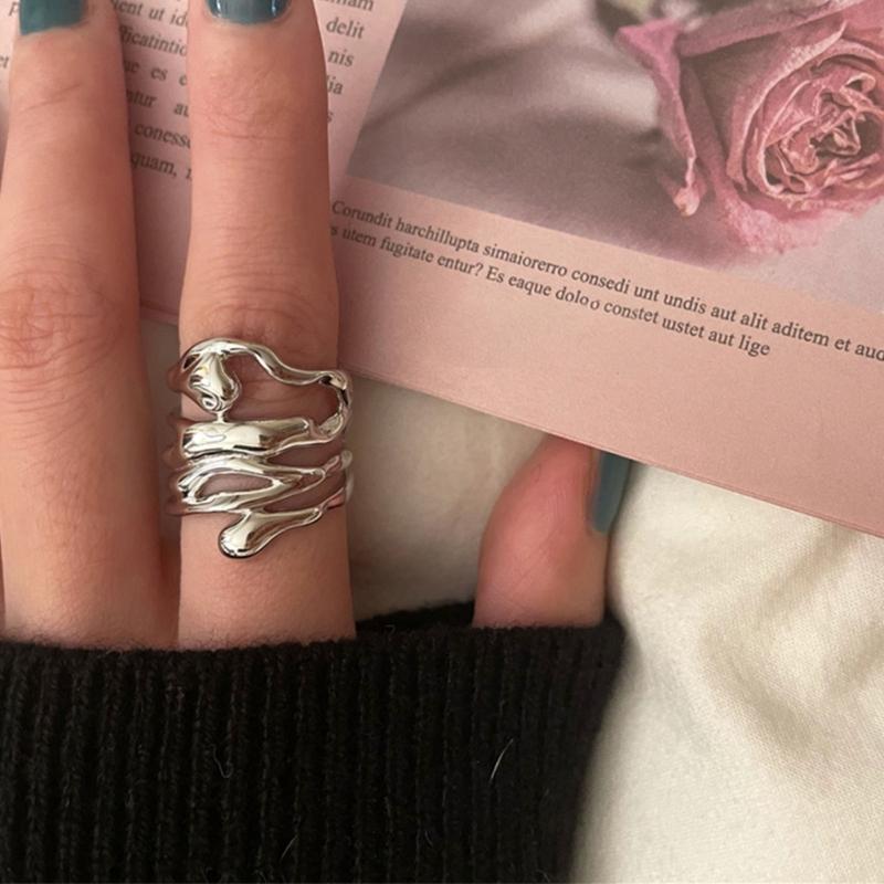 Two Hands Than Heart Rings Punk Gothic Hip Hop Band Jewelry Charm Gift Statement Promise Anniversary Ring for Women Men