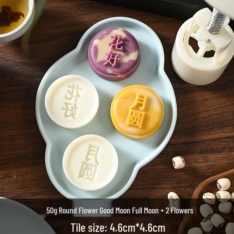 Mid-Autumn Mooncake Mold Stamp Tool for Ice Skin Mung Bean Pastry