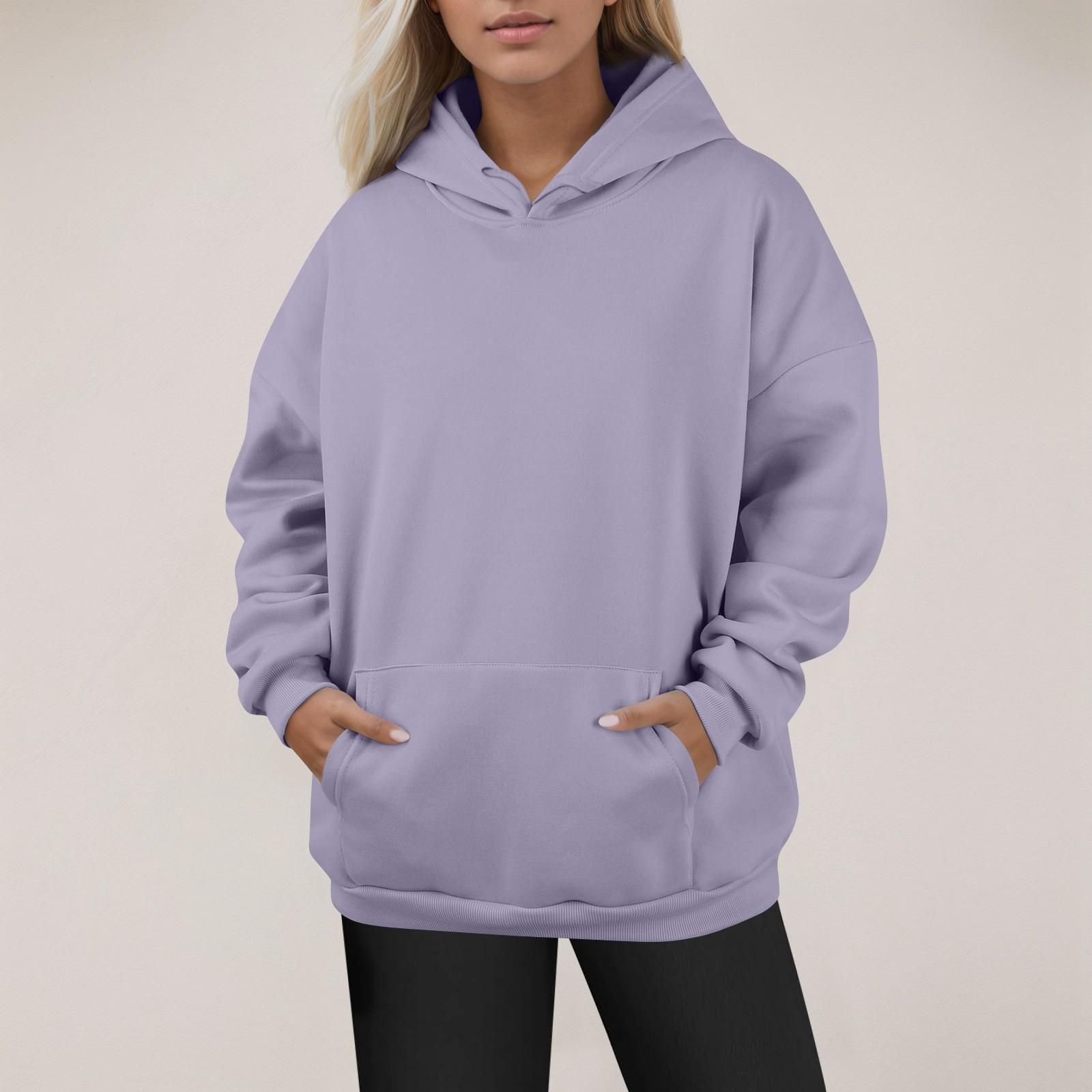 

Женские модные повседневные универсальные повседневные толстовки с круглым вырезом, однотонные топы с длинными рукавами XL