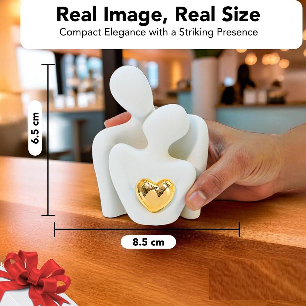 Cute Couples Show Pieces for Home Decor Bed Room Decorative Items | Romantic Love Showpieces Gift Item for Anniversary Valentines Day