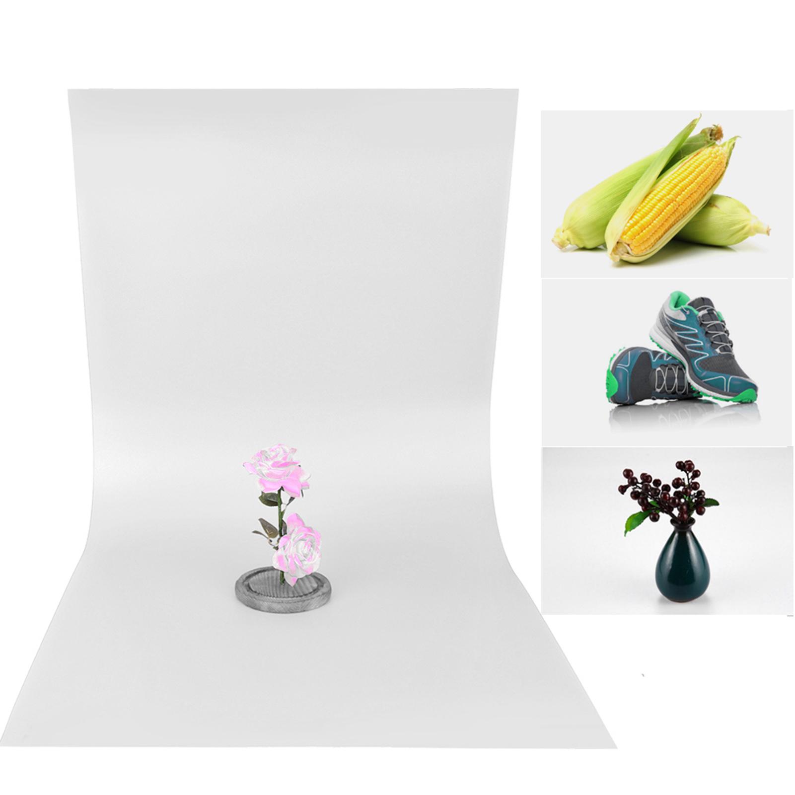 

Frosted PVC Background Plate Photography Photograph Shooting Backdrop Board Accessory 120x60cmblue белый