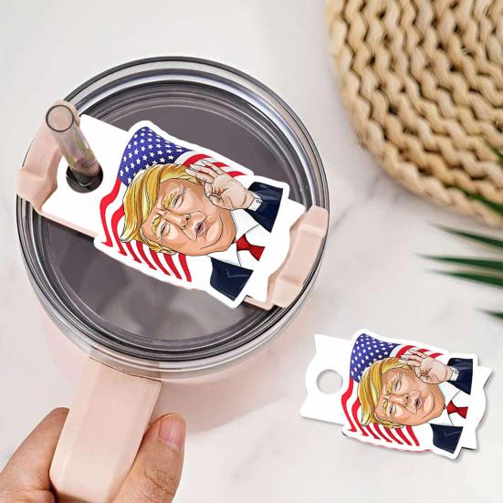 

Акриловый стакан с именем, табличка с изображением американского 45-го президента, сделай сам, чашка для воды, топпер для губ, именная бирка, украшение для стакана, аксессуары для стаканов 20/30/40 унций