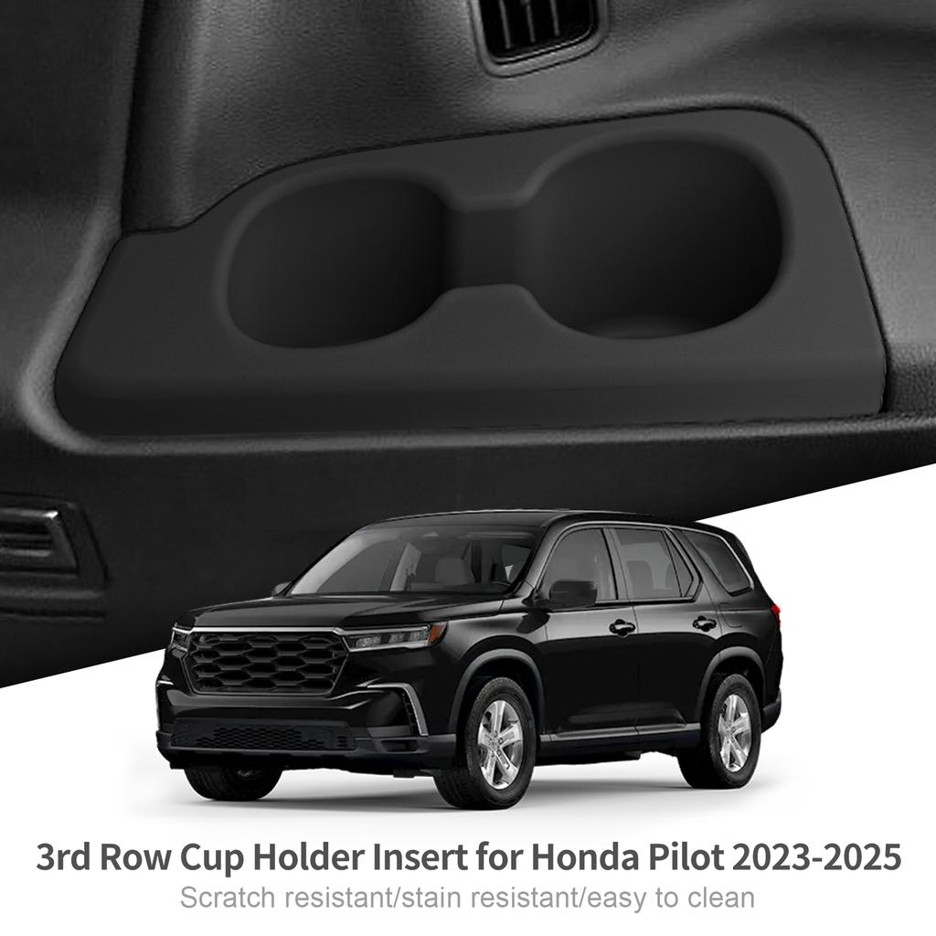 for Honda Pilot 2025-2025 3rd Row Water Cup Holder Anti-Slip Shock-Absorbing Storage Box Tray Organizer Car Interior Accessories