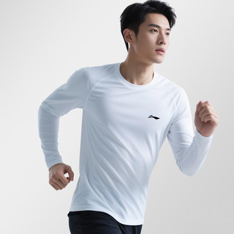 Li Ning T Shirts Men's Crew Neck Moderate Straight Fit YTLW089-2