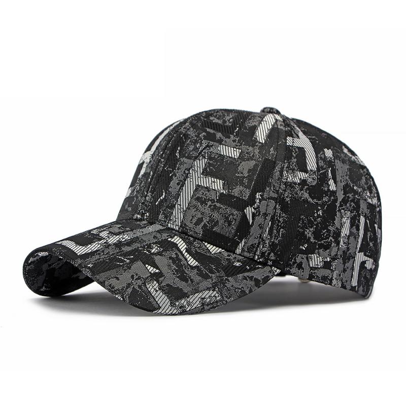 Fashion Geometric Print Baseball Cap Adjustable Sun Hat Casual Sports Trucker for Men Women