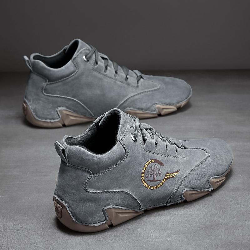 38-46 Высококачественная противоскользящая износостойкая модная повседневная кожаная — фото 18