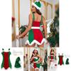 Festive Christmas Costume For Women With Polyester Fabric For Holiday Parties
