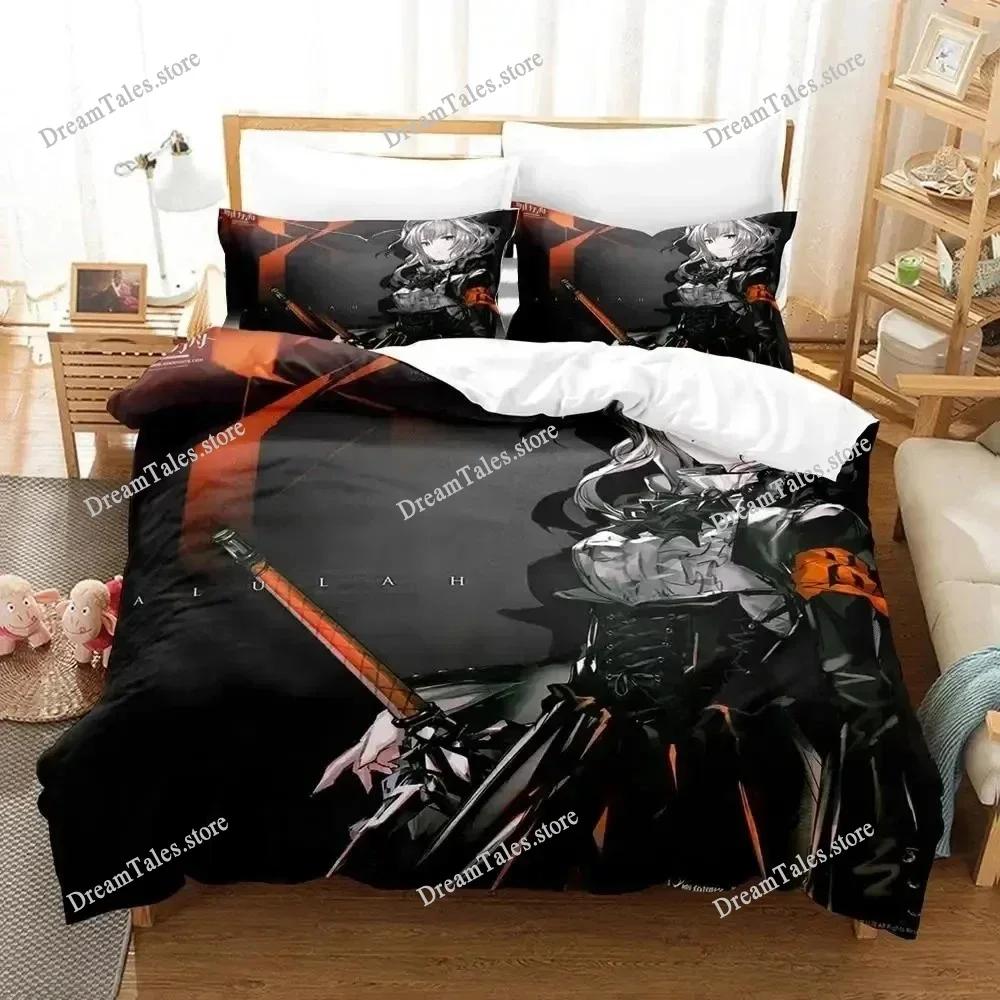 New Arknights Bedding Set Single Twin Full Queen King Size Bed Set Adult Kid Bedroom Duvet Cover Sets 3D Print Game Anime741