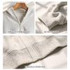 Womens Oversized Hooded Zip-Up Coat Winter Thick Warm Casual Jacket Plain Solid Color