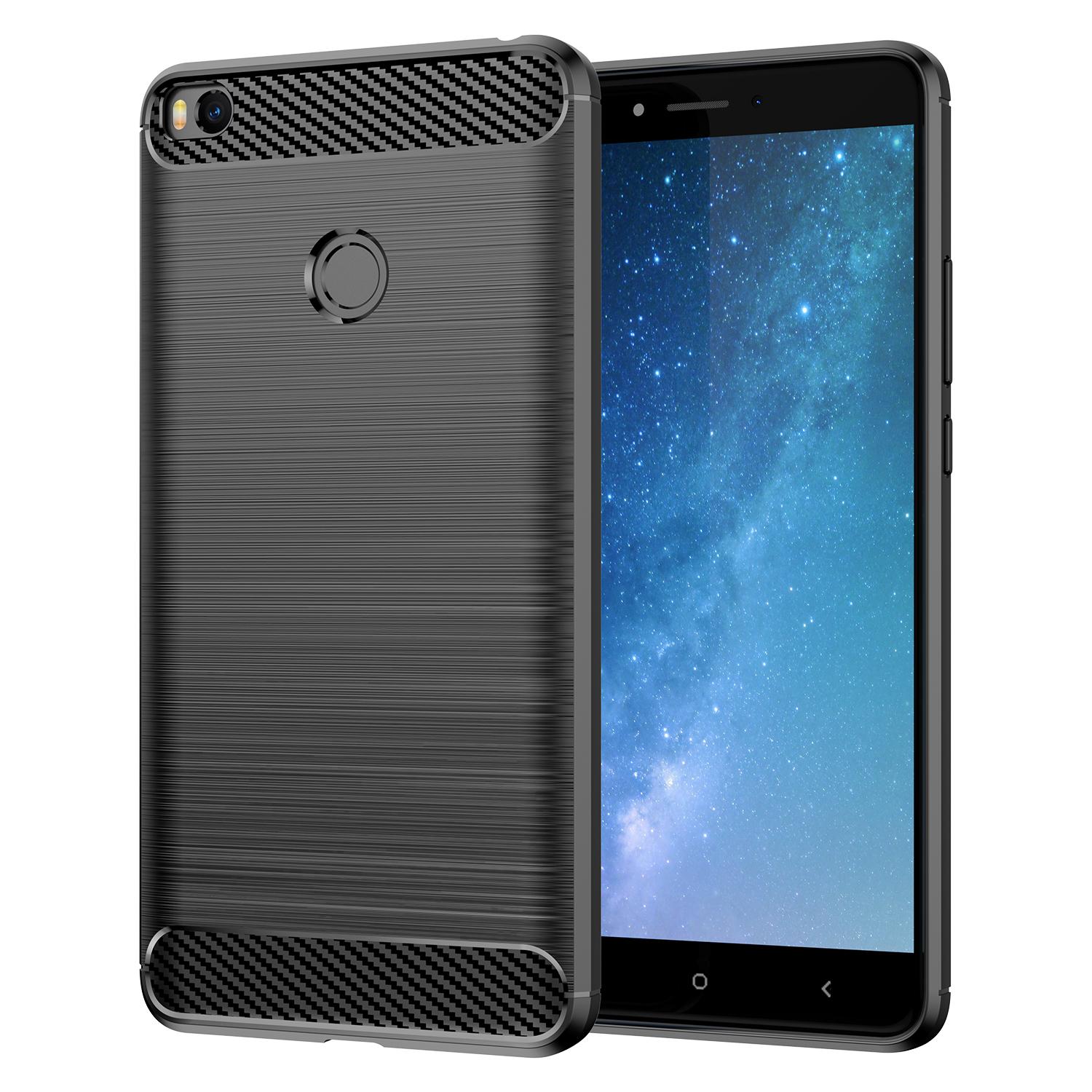 

Силиконовый чехол для Mi Max2 Max3 Pro Xiaomi Mix 2 2s, противоударный чехол для телефона xaomi Mi Note3 miplay max 3pro, чехлы из углеродного волокна Mi Max2 чёрный