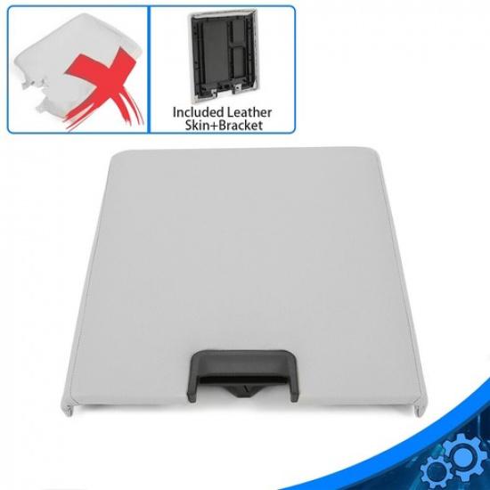 For Chevy Silverado GMC Sierra 07-14 Center Console Lid Bench Armrest Cover Gray