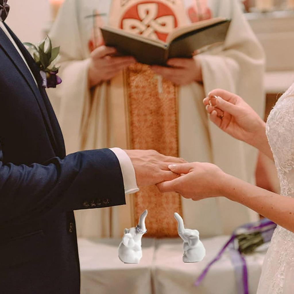 Charmantes Wichtelgeschenk Ringhalter Schmuckständer zur sicheren Aufbewahrung von Verlobungs- und Eheringen Heimdekorationen