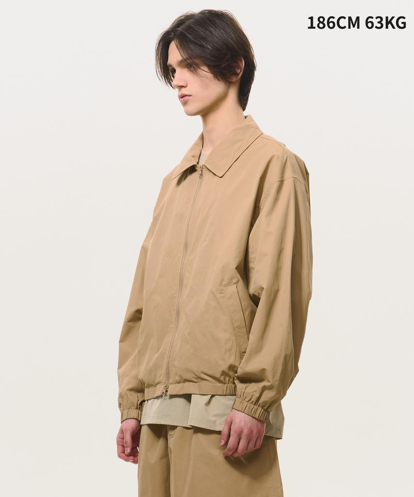 Black Moment Signature Nylon Oversized Blouson 2Way[[Beige]