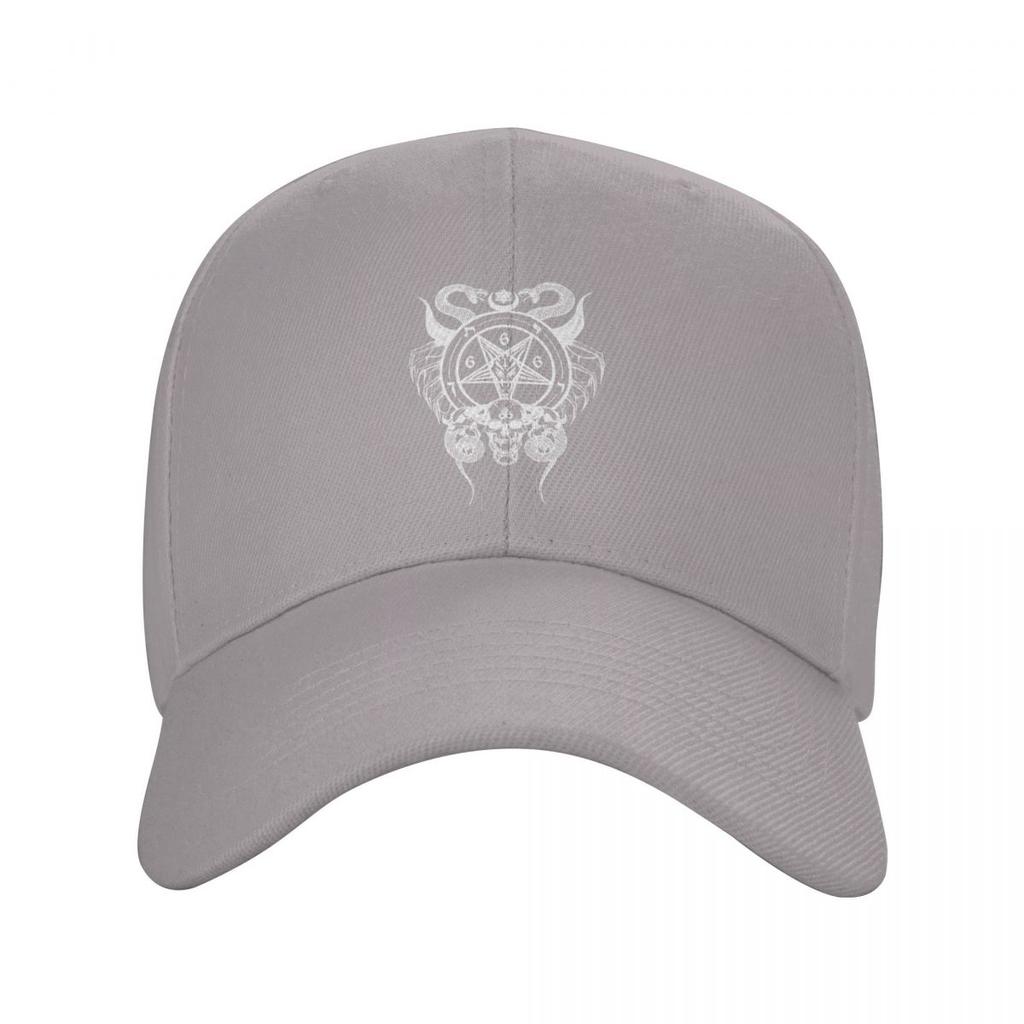 Punk Unisex Sigil Of Baphomet Baseball Cap Erwachsene Dämon Satan Pentagramm Einstellbar Papa Hut Frauen Unisex Sonnenschutz Snapback Caps