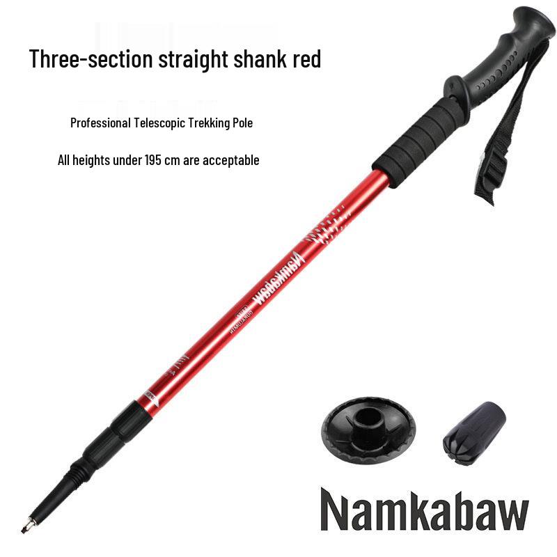 Bâton de trekking rétractable en aluminium pour la randonnée et la marche