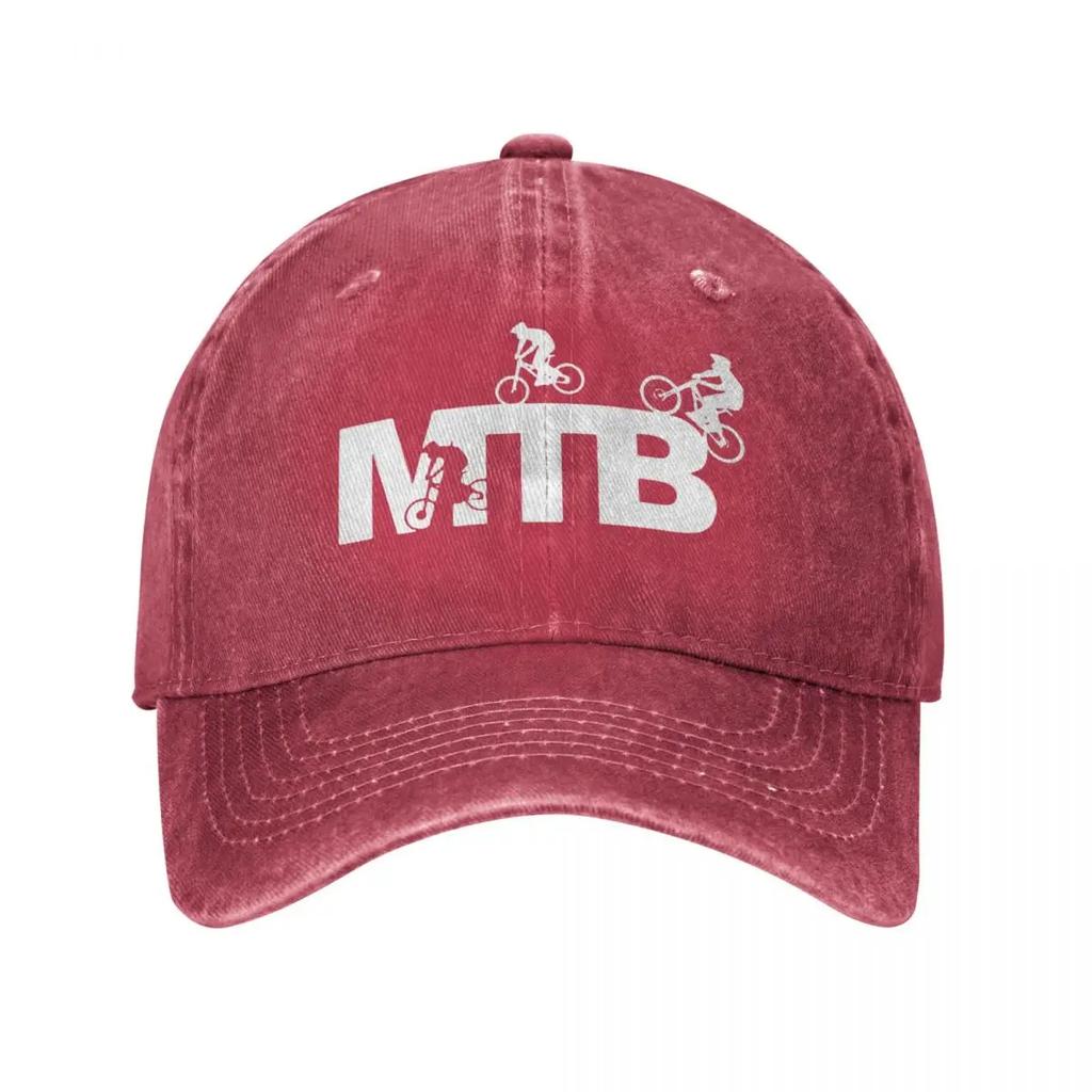 2026 2022 New Spring Autumn Women Men MTB Cycling Logo Baseball Cap Funny Mountain Biker Bike Hip Hop Sun Hat Sport Denim Casque