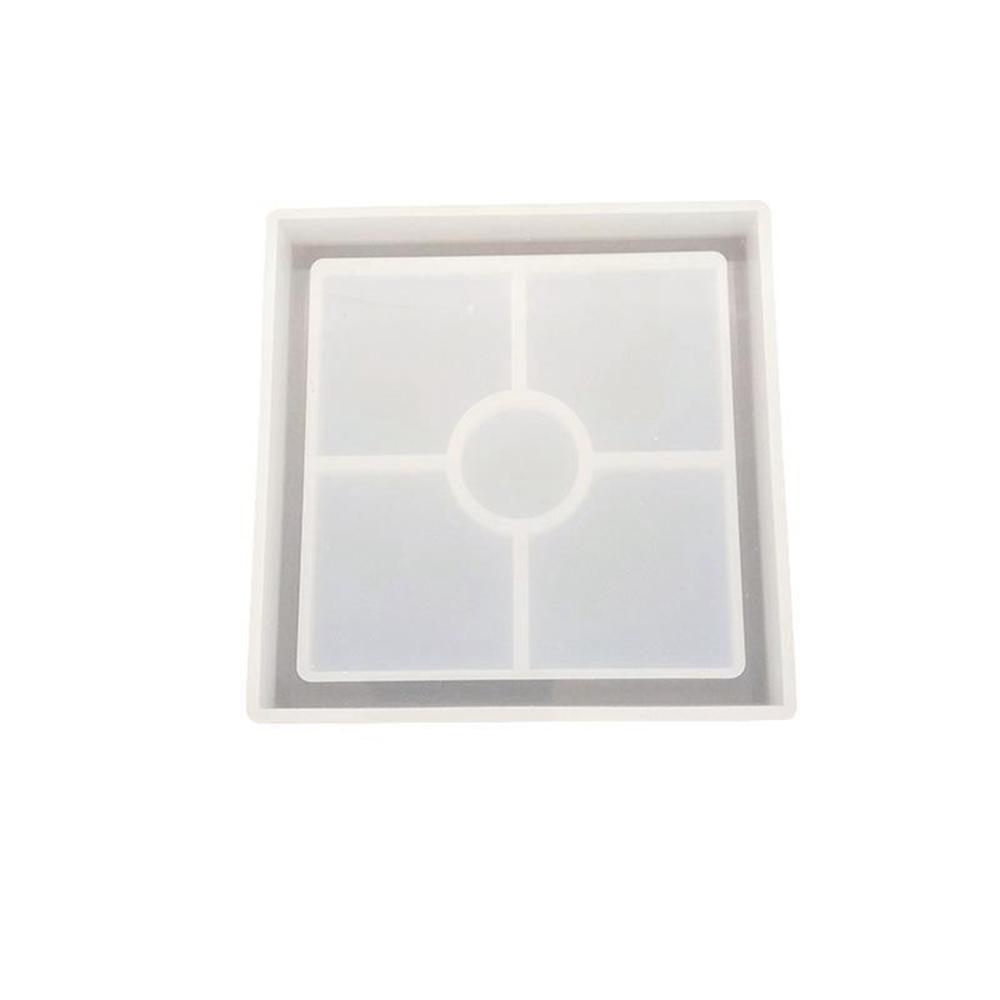 Faceplate Base Plum Blossom Heart Shape Pendant Home Decoration Coaster Mold Clay Tool Soap Mould