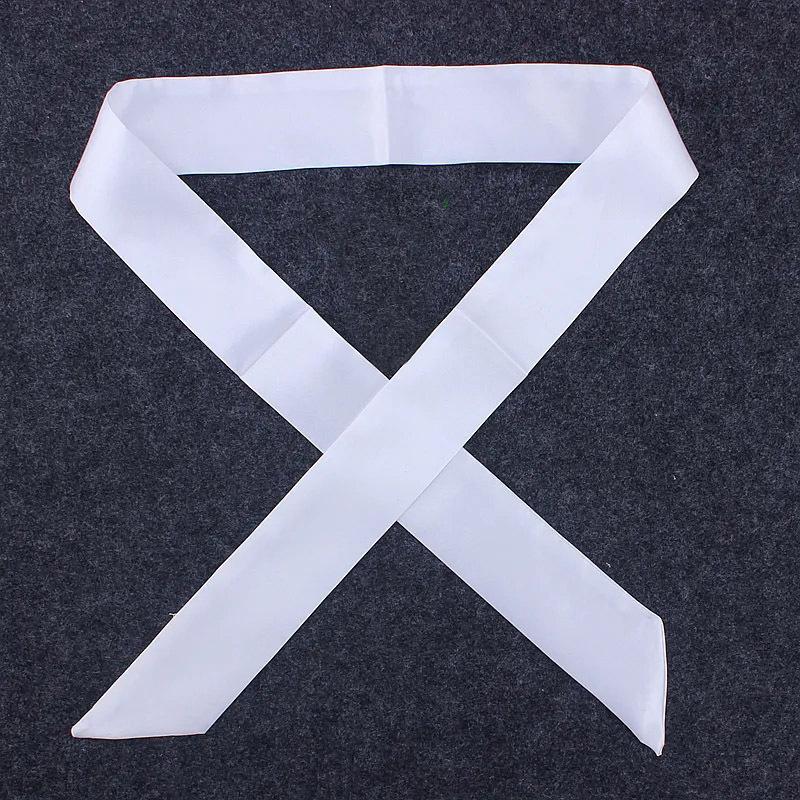 Fashion Women Narrow Solid Color Long Silk Scarf Satin Neck Tie Handle Bag Ribbons Luxury Headbands Skinny Scarves Neckerchief