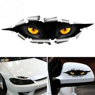 1 ks 3D Cool Car Stick Kreativní Upravená Samolepka Oko Peeking Voděodolný Auto Styling Doplňky do interiéru auta Dodávky