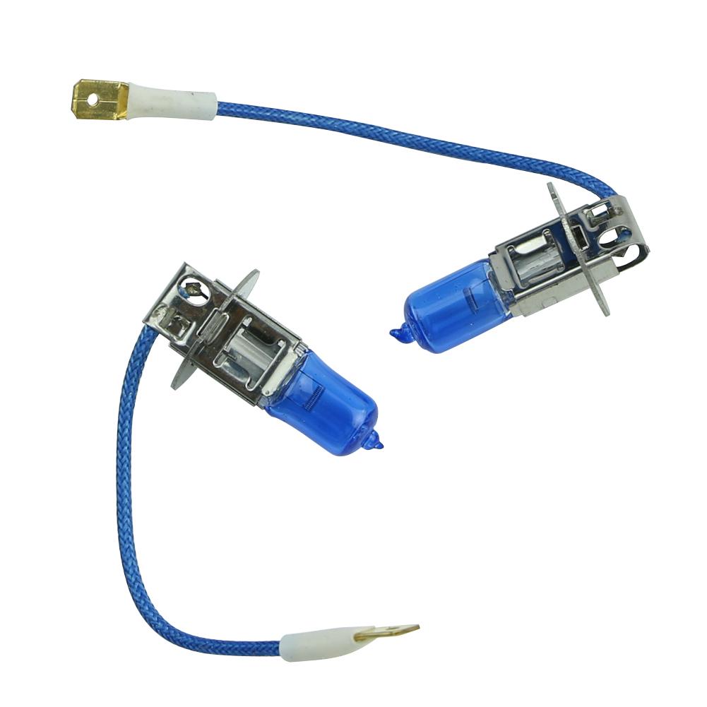 2pcs H3 12V 55W White Halogen Head Light Replacement Bulb Lamp For Auto Car