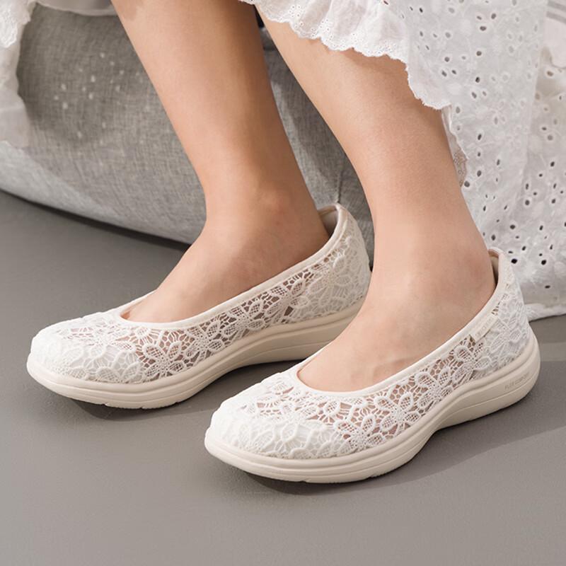 Skechers Women s 138448-OFWT Summer Casual Shoes 6.5