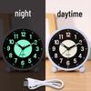 4.5-inch Luminous Silent Metal LED Alarm Clock - Student Bedside Table Clock