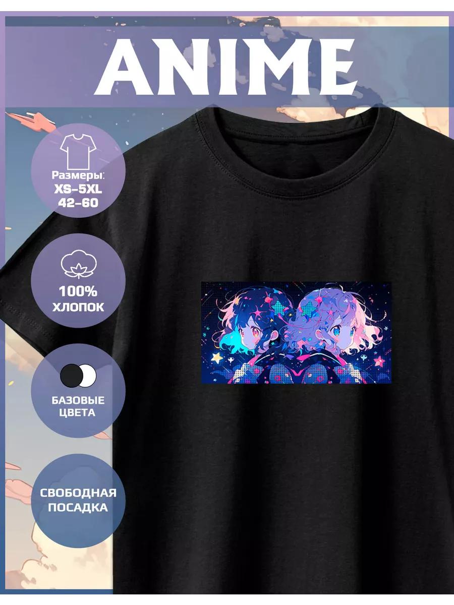 Anime Print T-shirt S